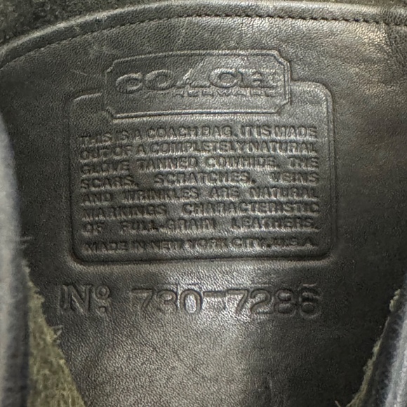 Vintage Coach Black Crescent - Picture 9 of 12